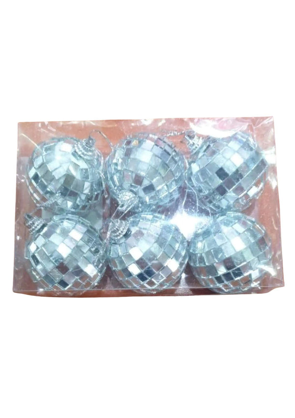 Set of 6 2" Mirror Balls (A1428)