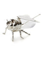 Glass/Silver Bee Shape Honey Dish  (HD-X3058)