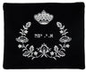 Prestige Velvet Tallit & Tefillin Bag — Crown Design, Contemporary Collection (V20C-BK)