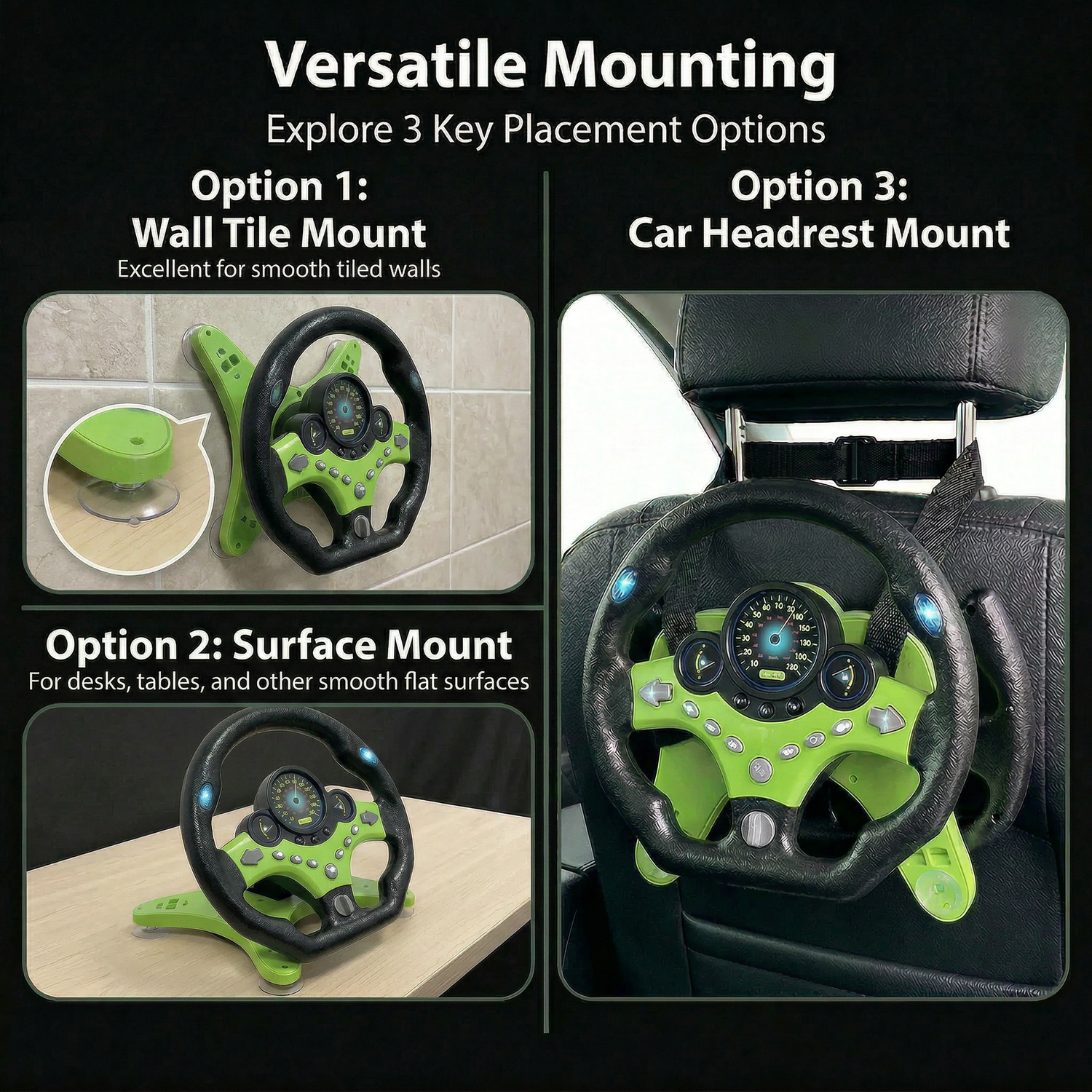 Mitzvah Steering Wheel - Mitzvah Family Toddler Driver Toy — pretend-drive, view 4 | Judaica Square Lakewood