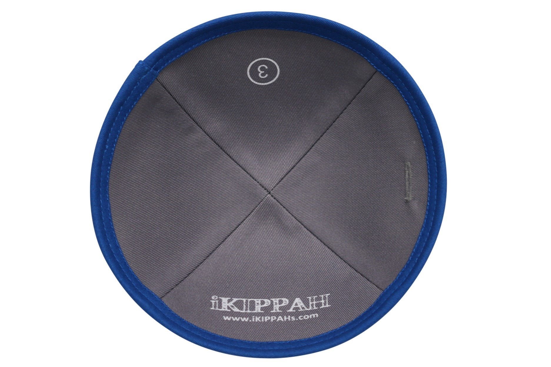 Close-up of Royal Cotton Kippah lining and stitching