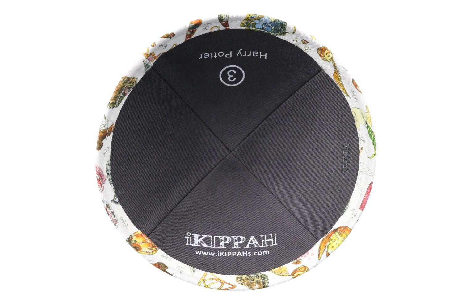 Close-up of Cotton Kippah lining and stitching