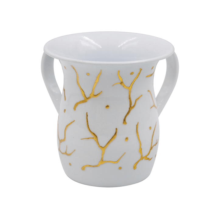 Majestic Giftware Washing Cup, stainless steel, white