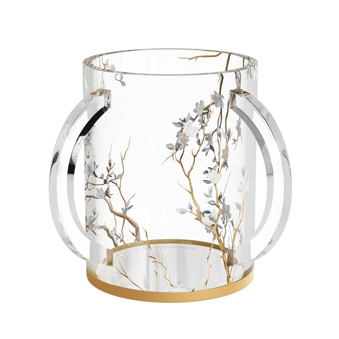 Botanical Blooms Washing Cup — floral-print netilas yadayim cup | Judaica Square Lakewood