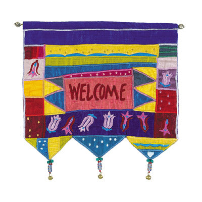 English Flowers Multicolor Wall Hanging