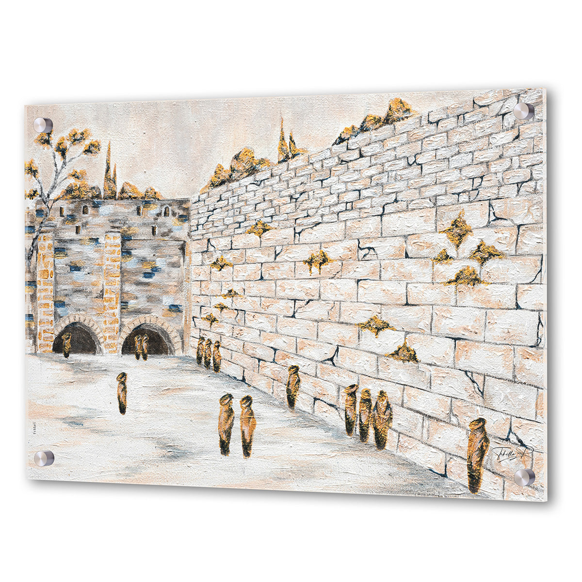 Kosel Hamaaravi Whispers of the Wall: Serene Western Wall Art Piece