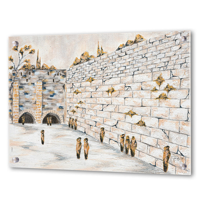 Whispers of the Wall - Kosel Hamaaravi — Jerusalem Art, Acrylic | Judaica Square Lakewood