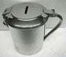 Tzedakah Box: Flat - Stainless Steel