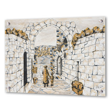 Whispers of the Passage - Walking in Yerushalayim — Jerusalem Wall Art — Available in 20" x 20", 20" x 30", 28" x 42" and 34" x 50"