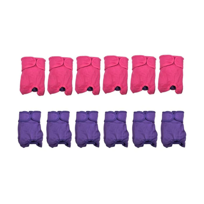 Simple Solution Washable Female Dog Diapers 12-Pack - Pink & Purple — diaper 12 pack | Judaica Square Lakewood