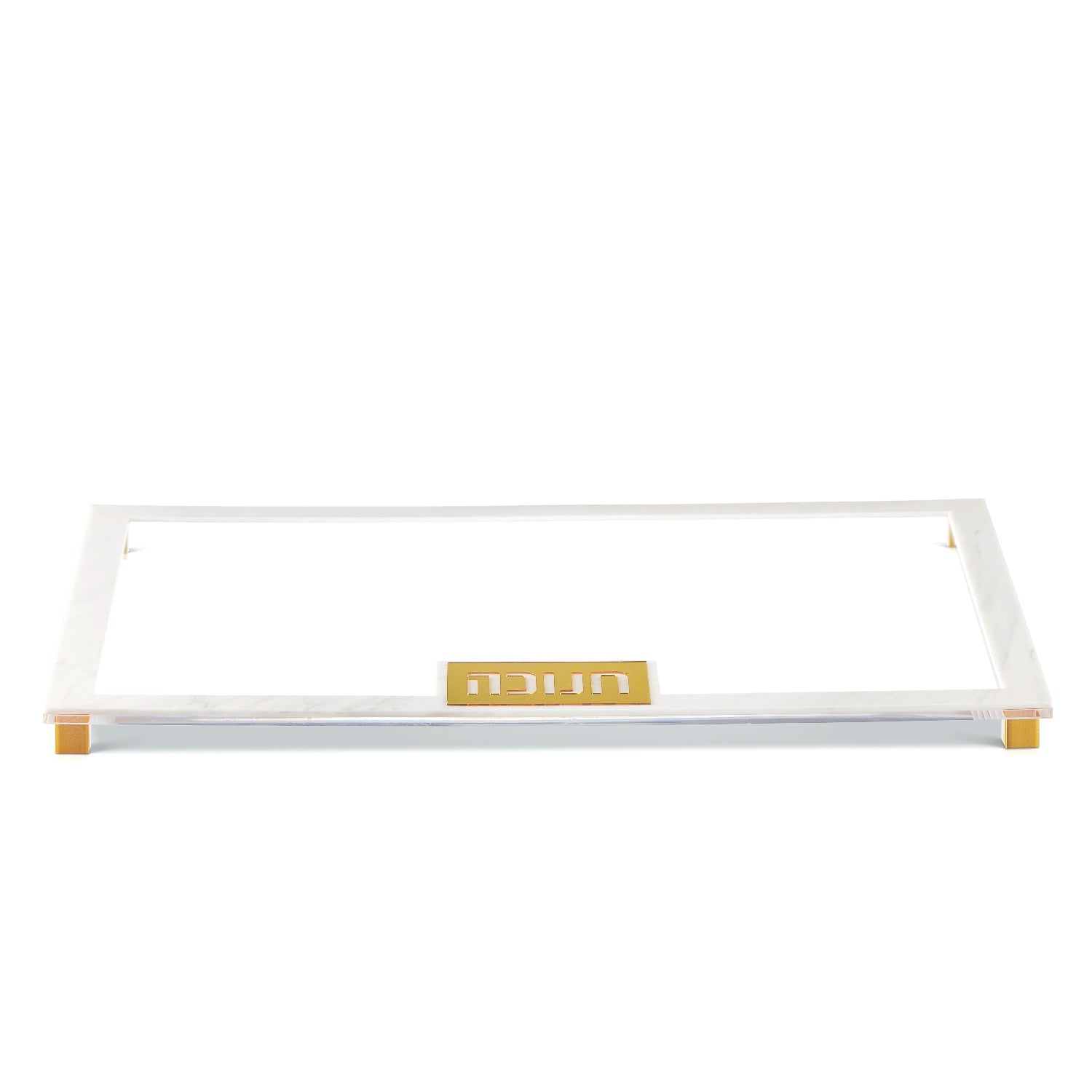 Chanukah Tray — lucite Judaica decor | Judaica Square Lakewood