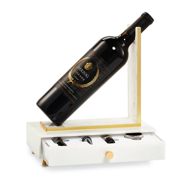 Wine Bottle Holder Set — lucite Judaica decor | Judaica Square Lakewood
