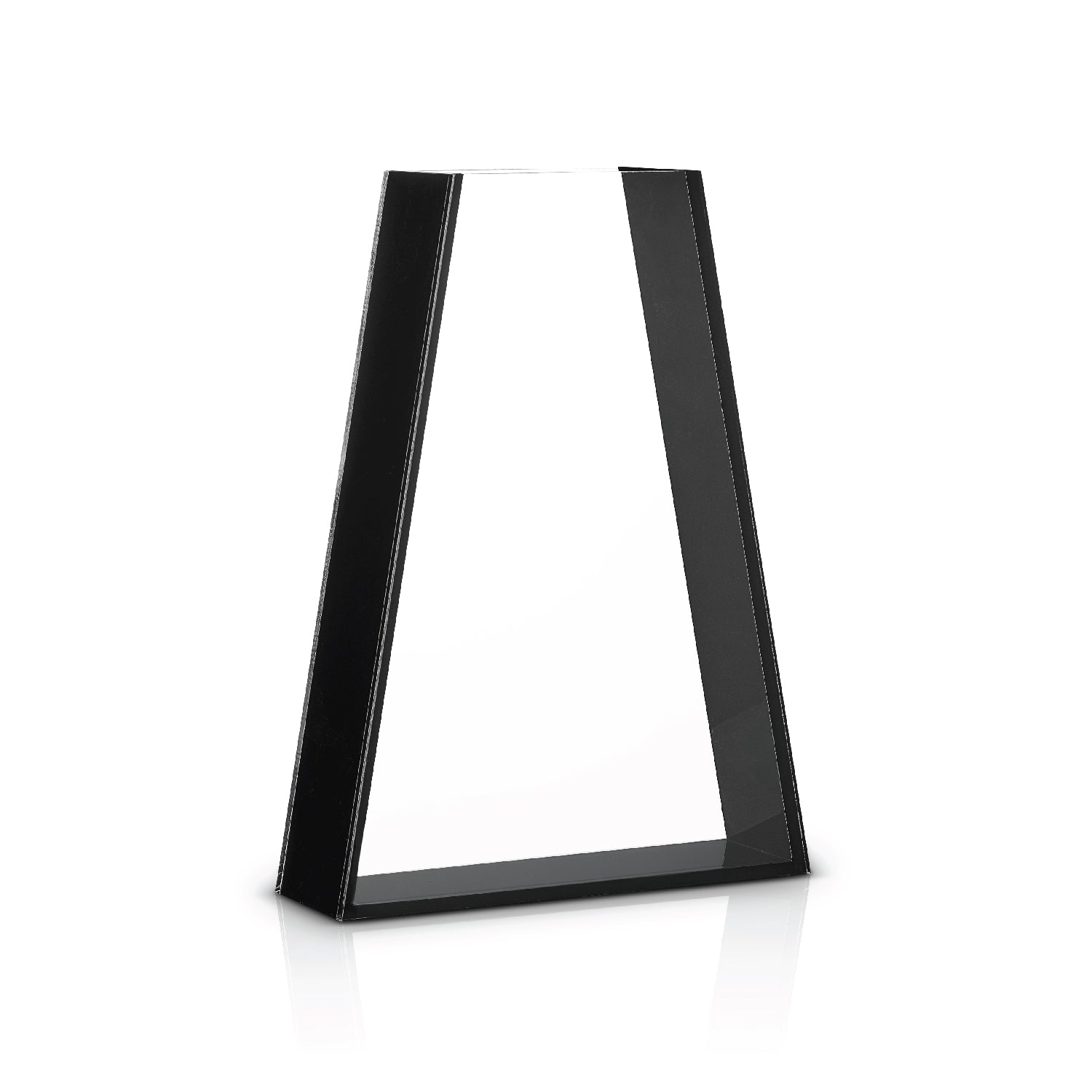 Triangular Vase — Black Lucite — lucite Judaica decor | Judaica Square Lakewood