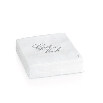 Gut Voch Napkin Refill — pack of forty silver stamped Gut Voch napkins