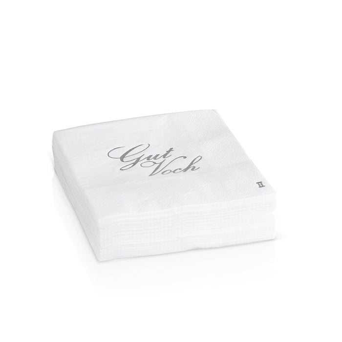 Gut Voch Napkin Refill — pack of forty silver stamped Gut Voch napkins | Judaica Square Lakewood