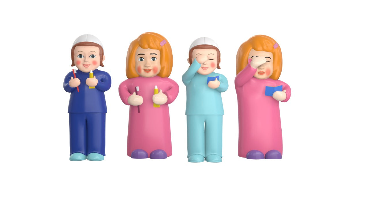 Kindervelt Bedtime 4 pack — Kindervelt Playset by Kindervelt | Judaica Square Lakewood