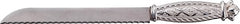 Challah Knife: Sterling Silver Diamond Design