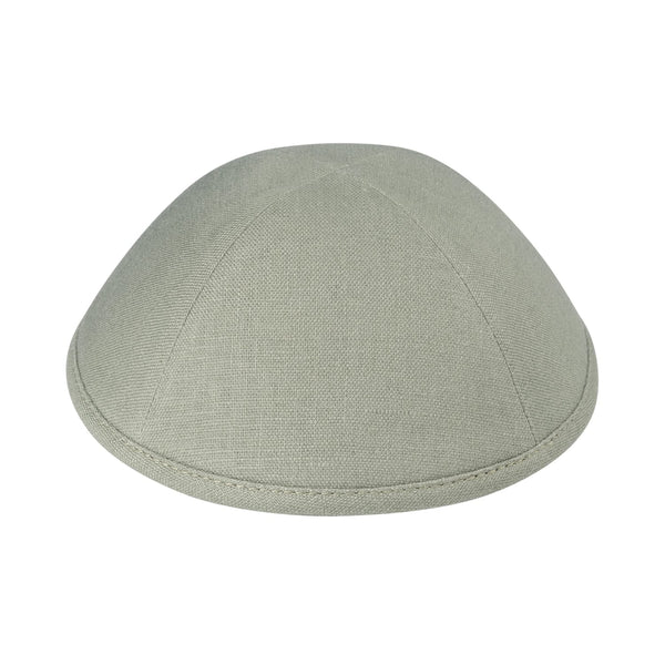 Sage Linen Kippah - iKippah by Judaica Square