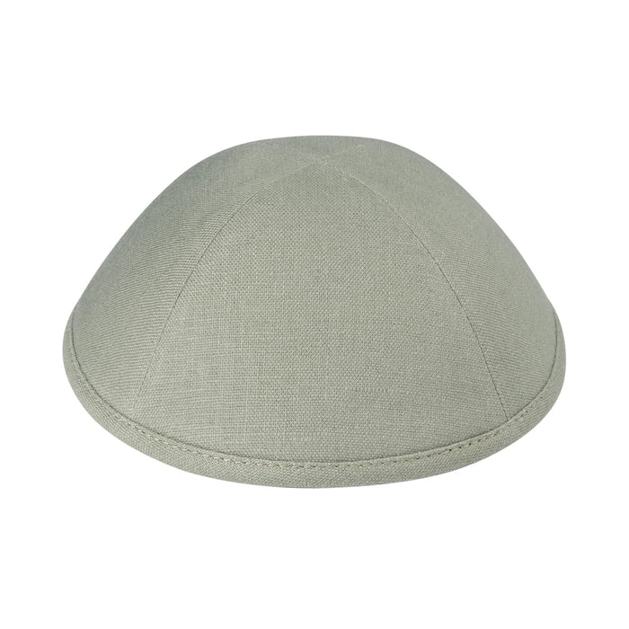Sage Linen Kippah - iKippah by Judaica Square