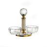 Crystal Salt Dish-Gold (MC-X1039ZA)