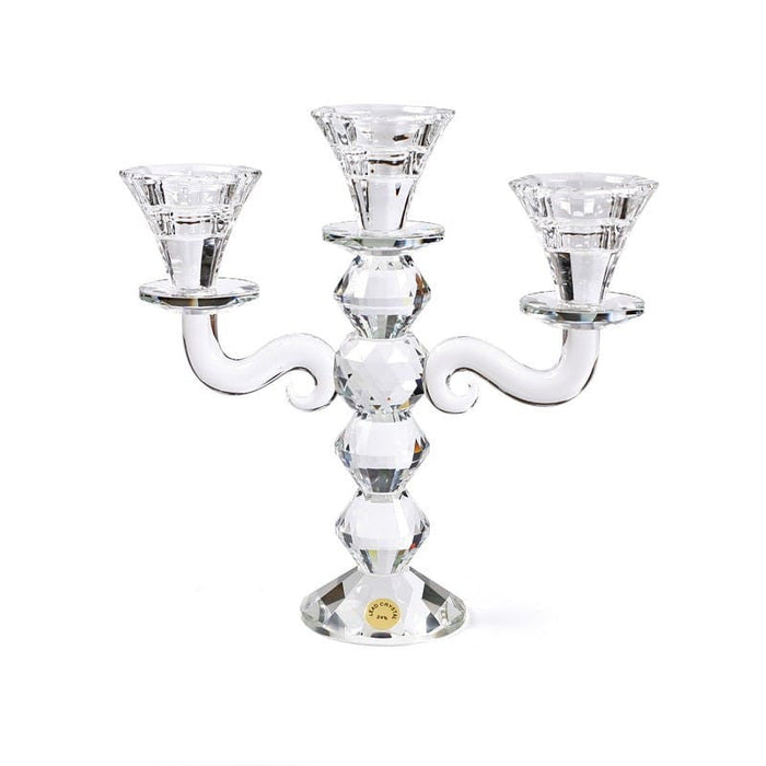 3 Branch Crystal Candelabra-9"H (CS-X1475K)