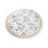 Crystal Seder Plate-15" Bow Design (P-X2310Z)