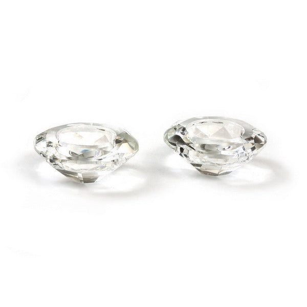 Pair of Crystal T-Light Holders (CS-X2436)