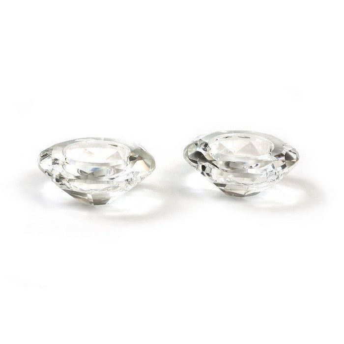 Pair of Crystal T-Light Holders (CS-X2436)
