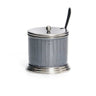 Enamel Gray/Silver Honey Dish (HD-X3597A)