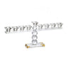 Crystal Menorah-6"H  x 13"L (M-X3781)