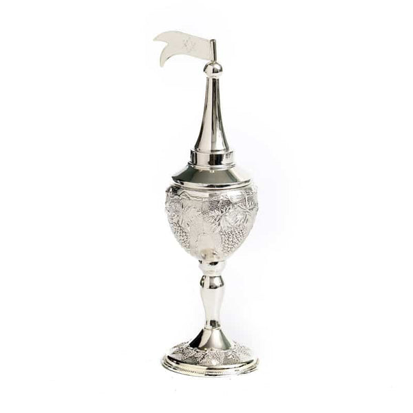 Silverplate Besamim Holder Grapes Design (HV-X389B)