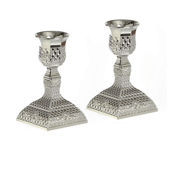 Silverplate Filigree Candlesticks 4" (CS-X4867K)