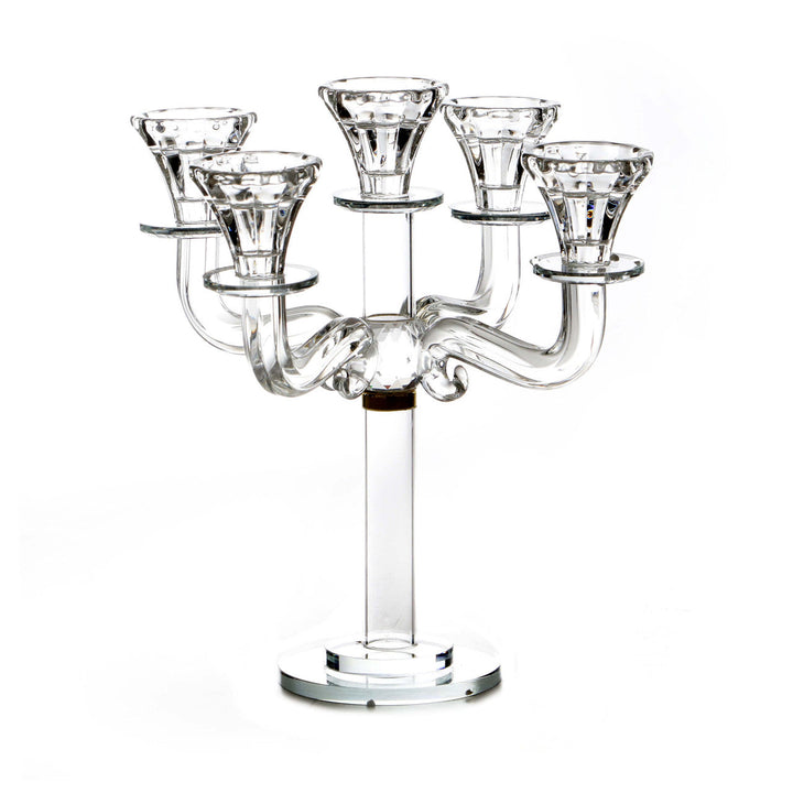 Clear Crystal 5-Branch Candelabra – Clean Design