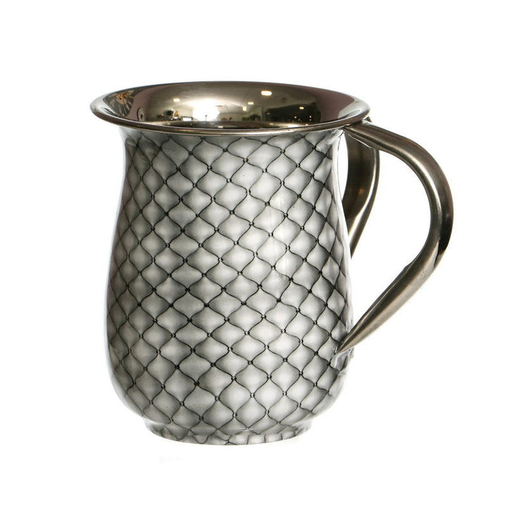 Stainless Steel Wash Cup-Diamond Design