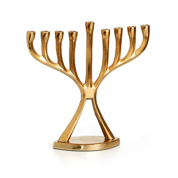 Aluminum Menorah-Copper Finish-10" (M-X5008)