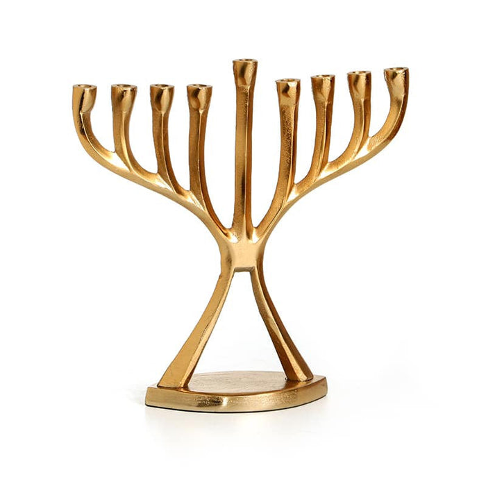 Aluminum Menorah-Copper Finish-10" (M-X5008)