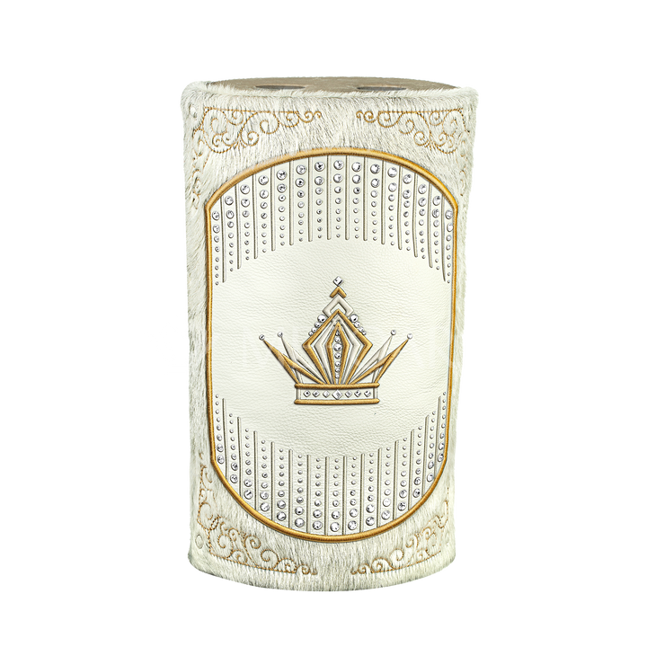 Velvet and Fur Torah Mantle #29 - White