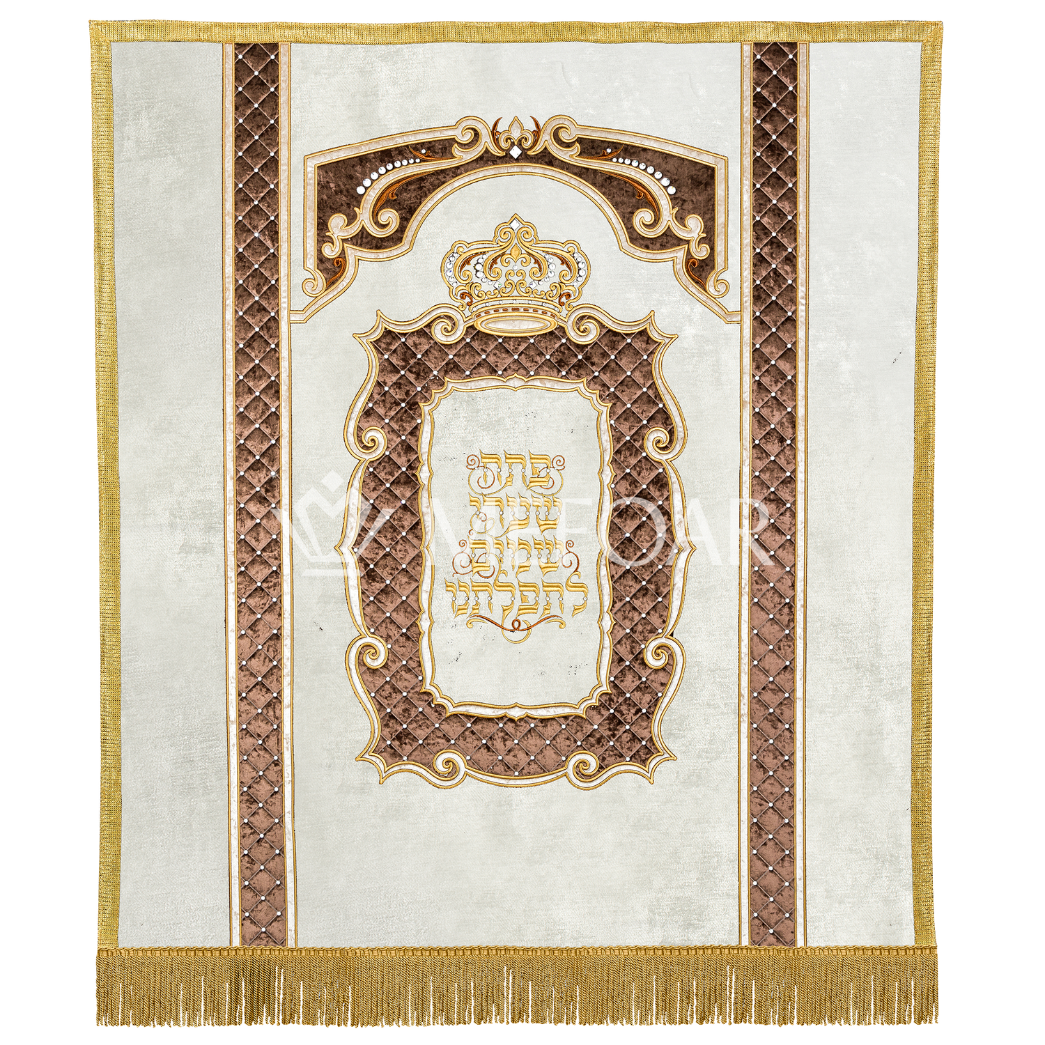 Velvet Torah Paroches - Style 1 - Image 2