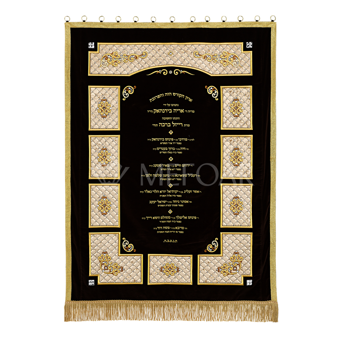 Velvet Torah Paroches - Style 36:B - Parochet & Ark Curtains