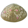 Gold Flowers Embroidered Kippah