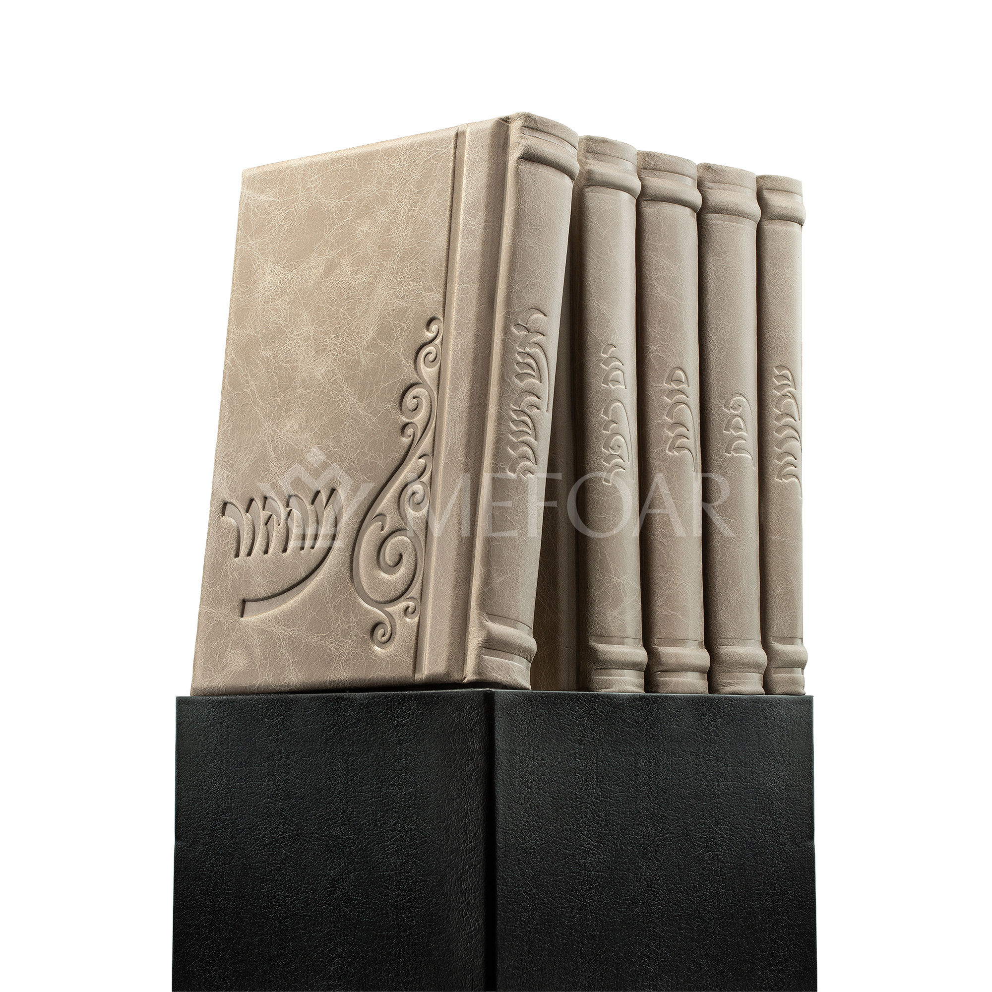 Taupe Leather Machzor - מחזור שבח: Style 76 - Machzorim