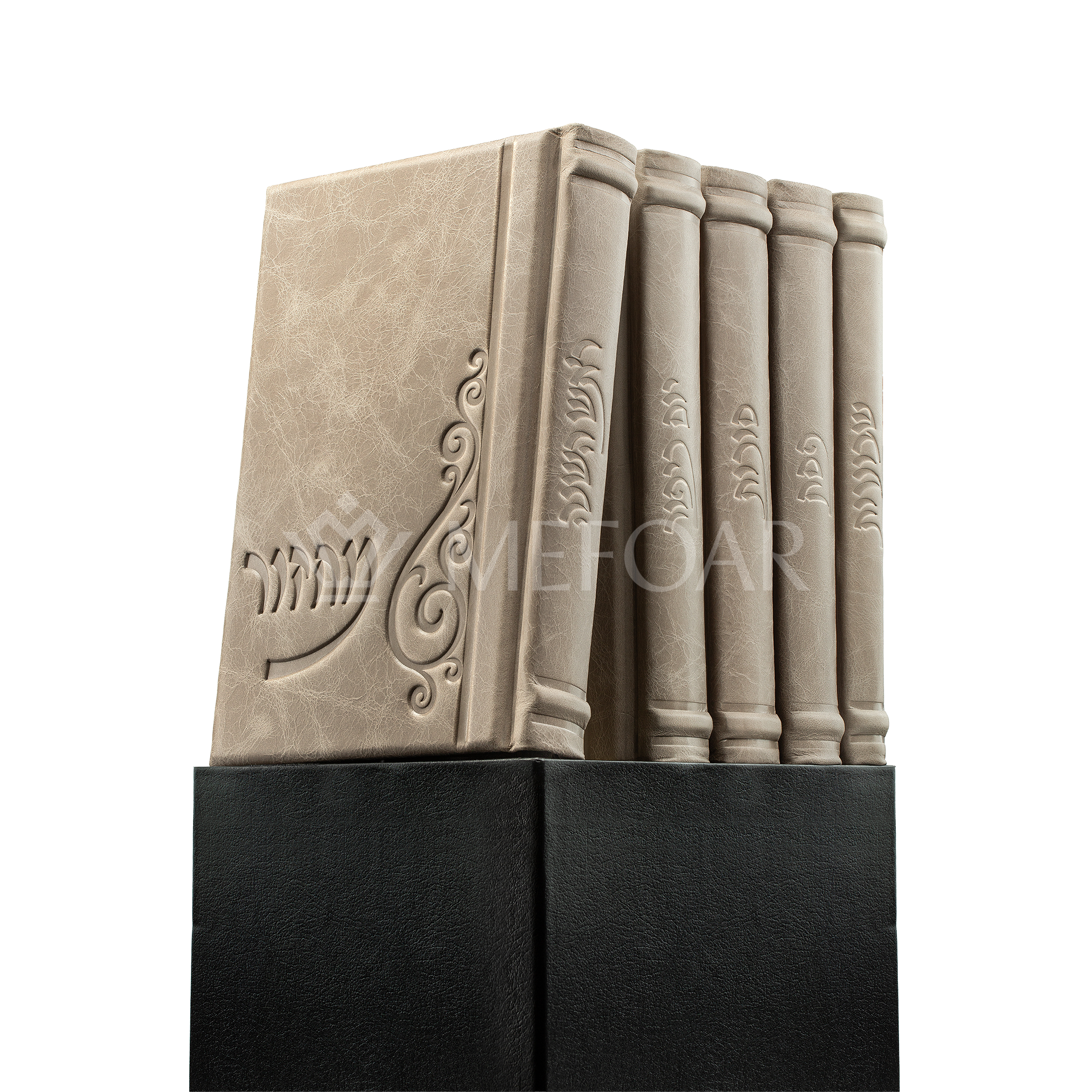 Taupe Leather Machzor - מחזור שבח: Style 76 - Machzorim
