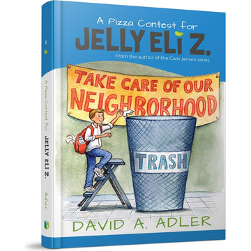 A Pizza Contest for Jelly Eli Z. front cover — David A. Adler, hardcover, published by Menucha Publishers