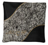 Prestige Leather Tallit & Tefillin Bag — Geometric & Wave Design, Exclusive Collection (835G-BK)