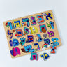 Rite Lite 22 piece wooden Alef Bet puzzle with Hebrew letter pieces