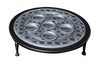 Silver & Wood Seder Plate W/Legs (16932)
