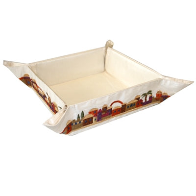 Embroidered Folding Basket