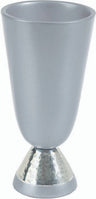 Anodized Aluminum Kiddush Cup - Hammer work Silver (EM-CUK1)