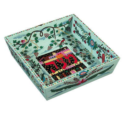 Wooden Passover Matzah Plate