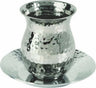Nickel Kiddush Cup - Straight Hammer work (EM-CUD)
